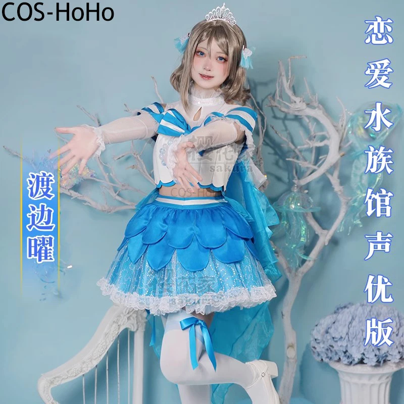 COS-HoHo аниме LoveLive! Aqours Love Aquarium You Chika Riko Kanan, все учасники, великолепная милая униформа, женский костюм для косплея
COS-HoHo аниме LoveLive! Aqours Love Aquarium You Chika Riko Kanan, все учасники, великолепная милая униформа, женский костюм для косплея