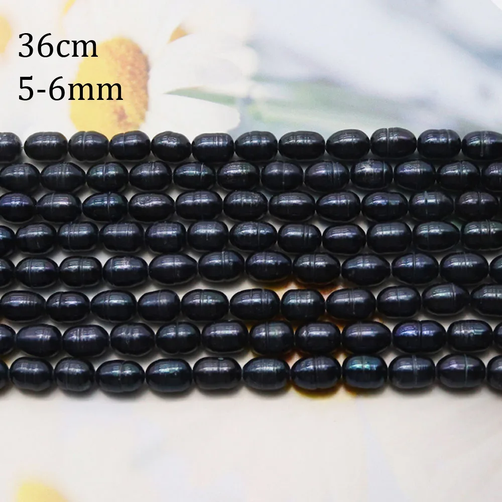5-6mm Black Cultured Pearl Rice Shape Natural Freshwater Pearl Beads for Jewelry Making Supplies DIY Necklace Bracelet Accessory
5-6mm Black Cultured Pearl Rice Shape Natural Freshwater Pearl Beads for Jewelry Making Supplies DIY Necklace Bracelet Accessory