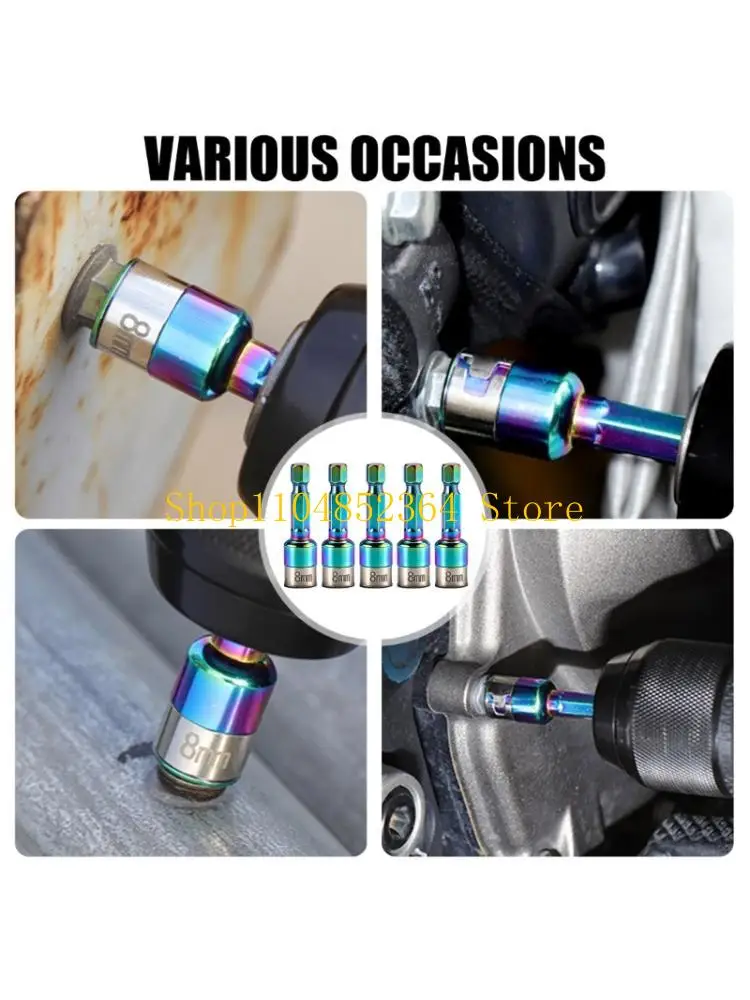 652F 5Pcs Hexagonal Shank Socket 8mm Reducers Sleeve Wrench Adapters Spanner Power Drills Converters for Efficient Auto Repair
652F 5Pcs Hexagonal Shank Socket 8mm Reducers Sleeve Wrench Adapters Spanner Power Drills Converters for Efficient Auto Repair