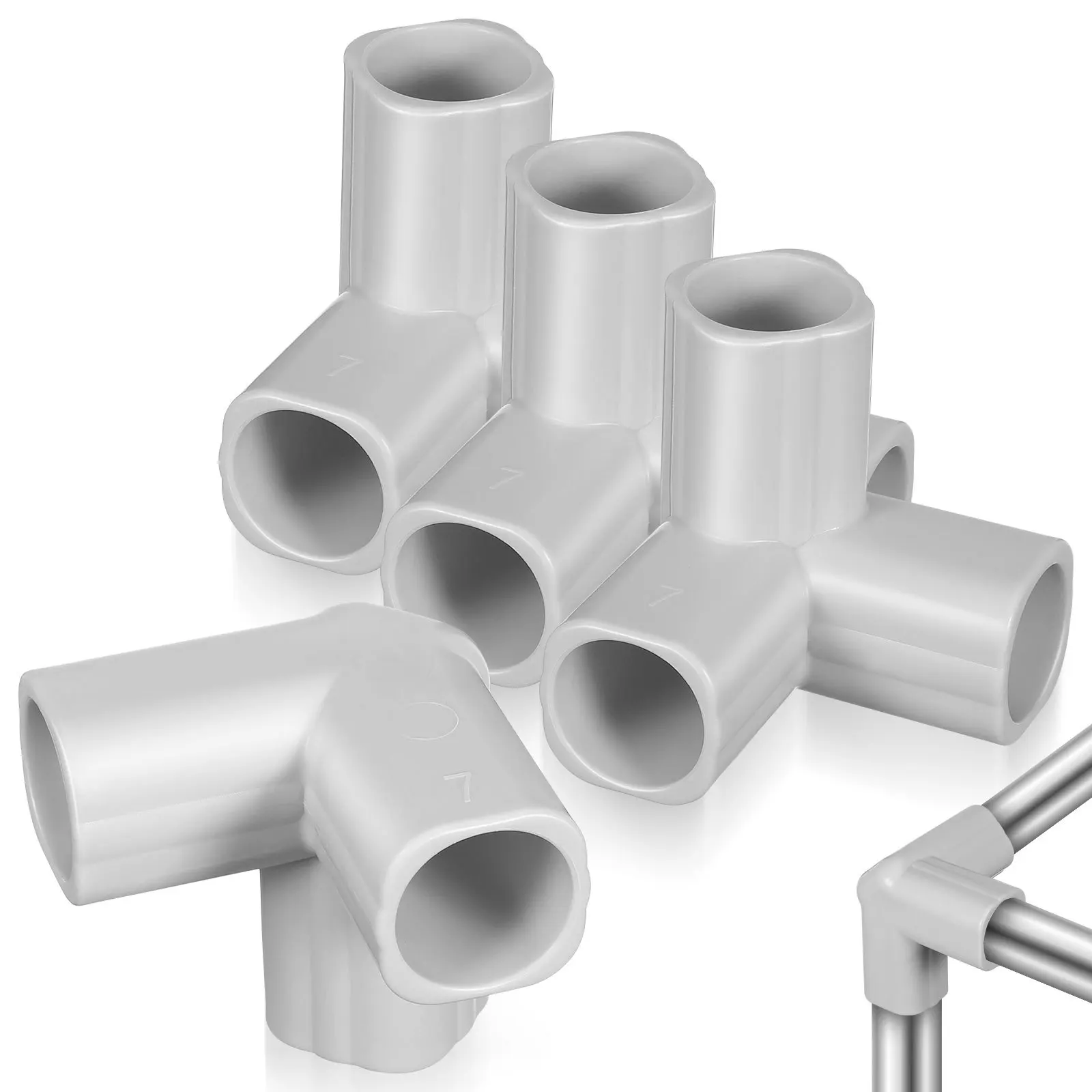 4Pcs PVC Pipe Fittings T-Shaped 3 Way Connectors Furniture Grade Elbow for DIY Projects Light Grey PVC Pipe Fittings
4Pcs PVC Pipe Fittings T-Shaped 3 Way Connectors Furniture Grade Elbow for DIY Projects Light Grey PVC Pipe Fittings