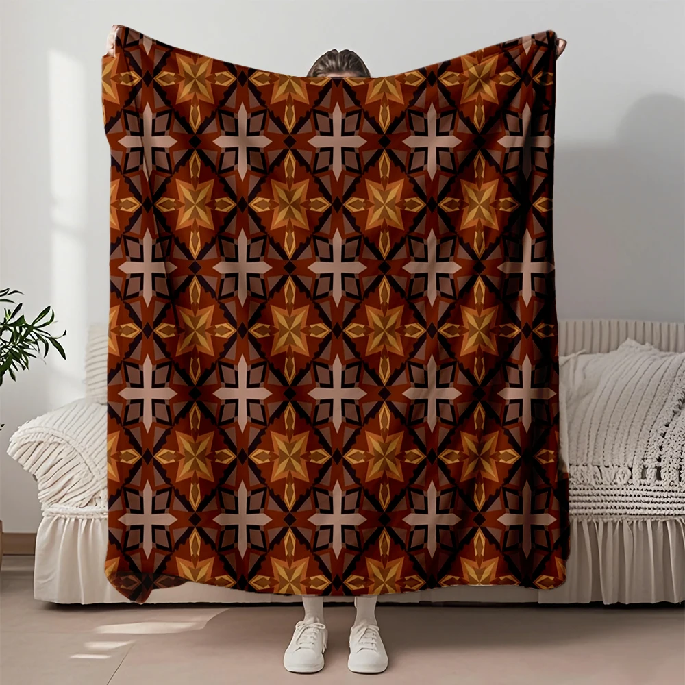Stylish Flannel Cozy Blanket Autumn Cross Stars Tropical Print Throw Blanket Decorative Throw With Machine-washable Ultra-soft
Stylish Flannel Cozy Blanket Autumn Cross Stars Tropical Print Throw Blanket Decorative Throw With Machine-washable Ultra-soft