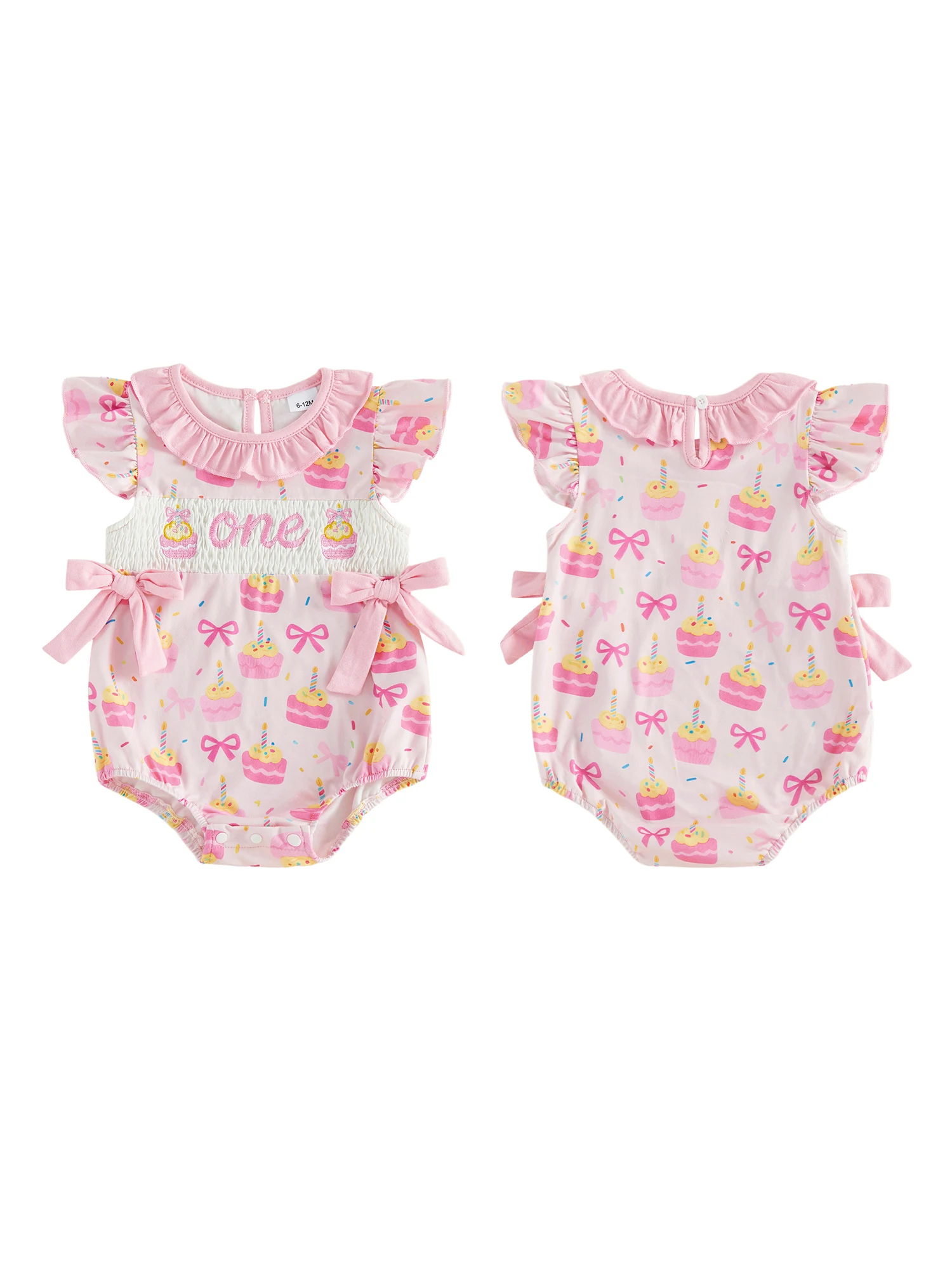 Adorable Baby Girls Birthday Romper with Cute Bunny Embroidery Ruffled Sleeves and Bow Detail - Stylish Summer
Adorable Baby Girls Birthday Romper with Cute Bunny Embroidery Ruffled Sleeves and Bow Detail - Stylish Summer