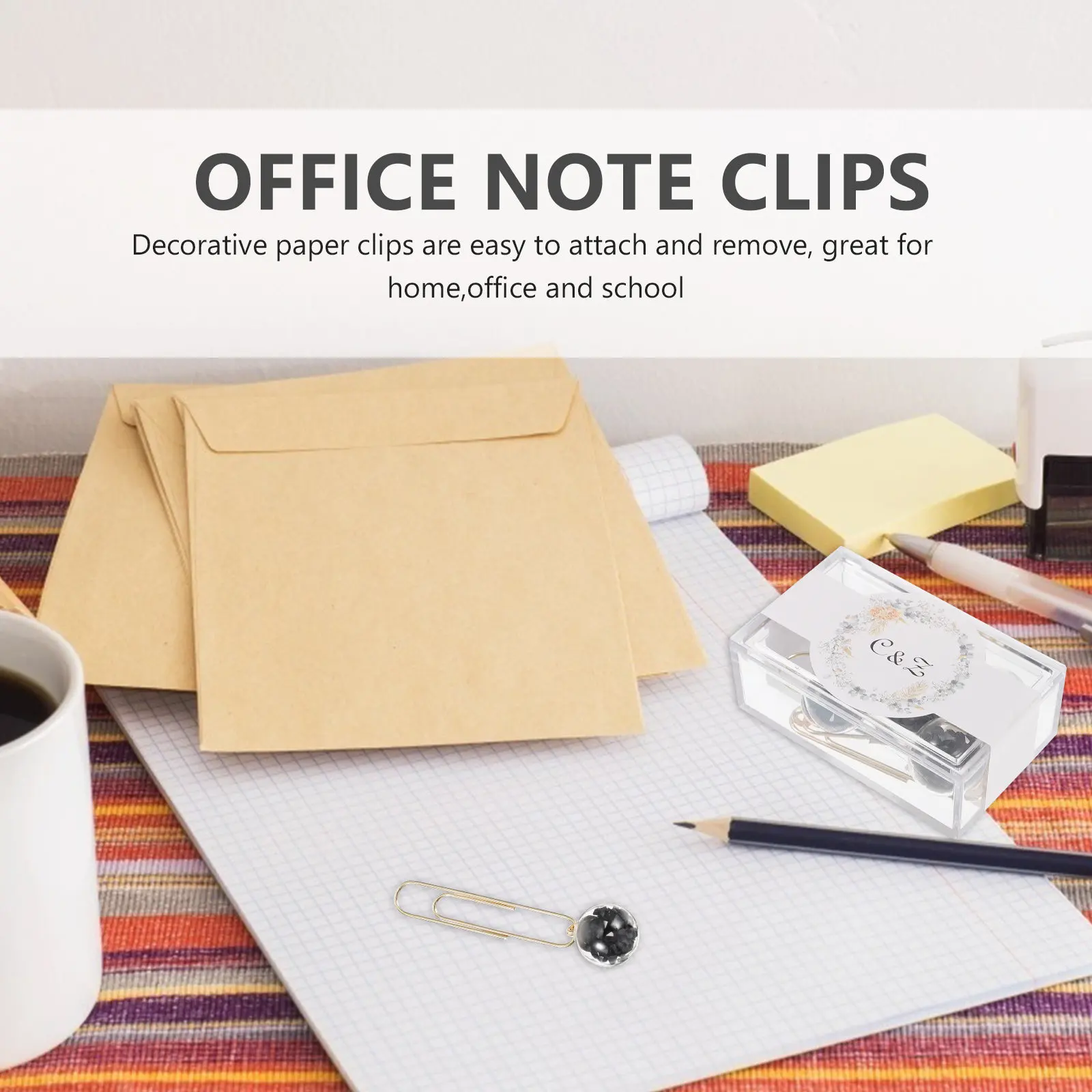 5Pcs Lovely Paper Clip Set Bookmark Paper Clips Metal Files Holding Clips Decorative Office Memo Holders for Papers Photos Notes
5Pcs Lovely Paper Clip Set Bookmark Paper Clips Metal Files Holding Clips Decorative Office Memo Holders for Papers Photos Notes