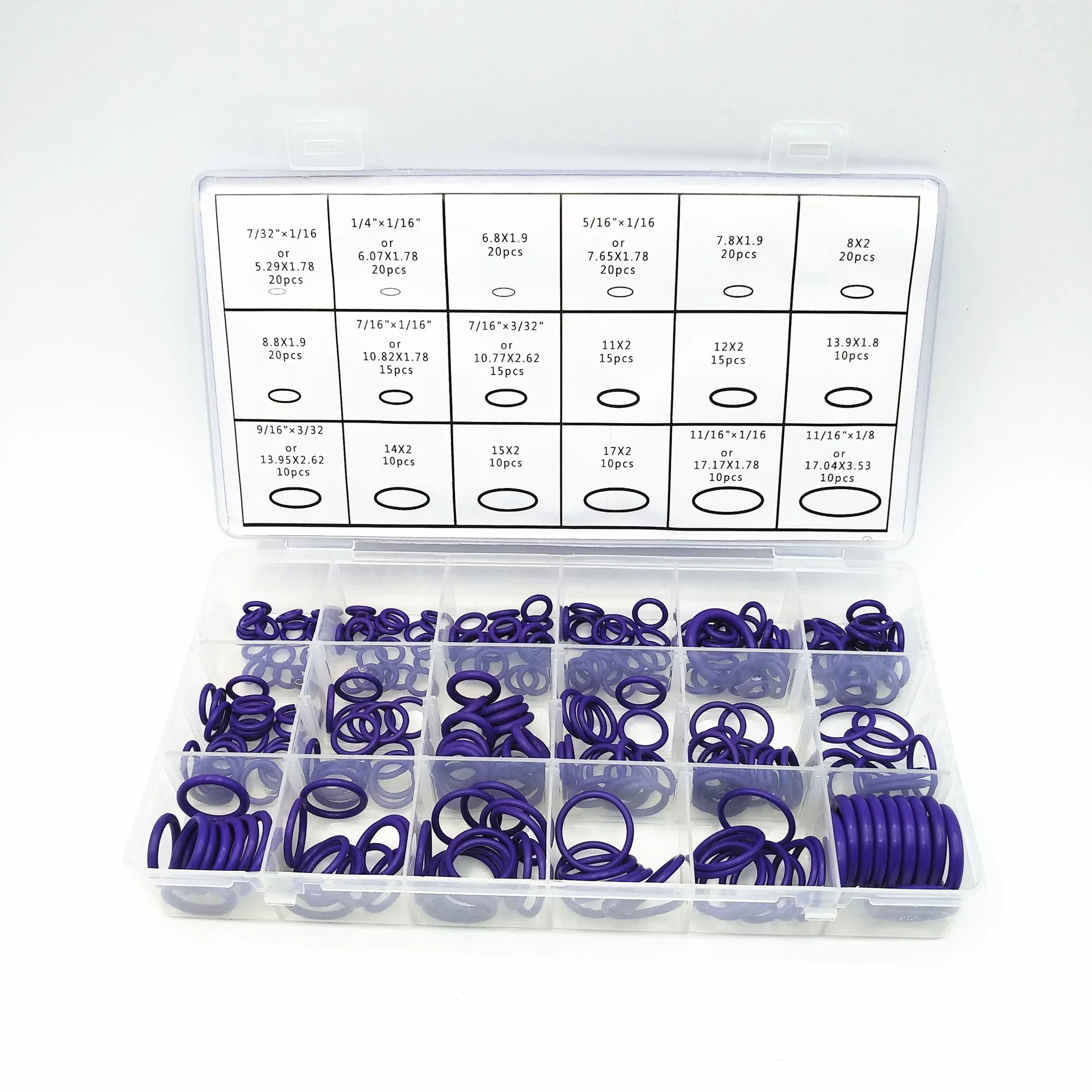 270pcs Nitrile Rubber O Rings NBR Washer 18 Sizes Wear-resistant Waterproof Oil Resistant O Ring Seal
270pcs Nitrile Rubber O Rings NBR Washer 18 Sizes Wear-resistant Waterproof Oil Resistant O Ring Seal