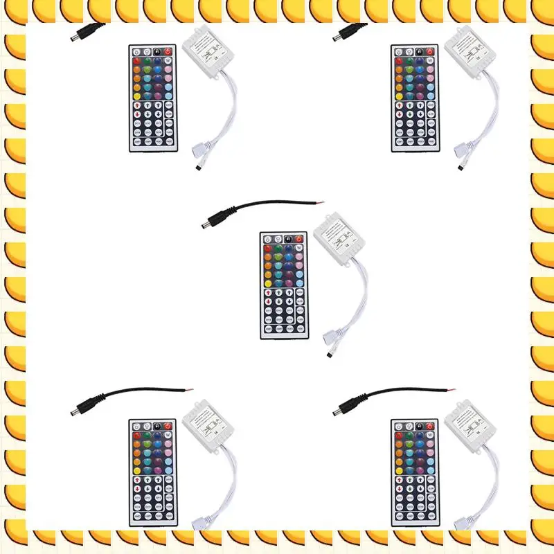BAAU 5X 44 Keys Wireless IR Remote Control With Receiver For 5050 3528 RGB SMD LED Strip Light
BAAU 5X 44 Keys Wireless IR Remote Control With Receiver For 5050 3528 RGB SMD LED Strip Light