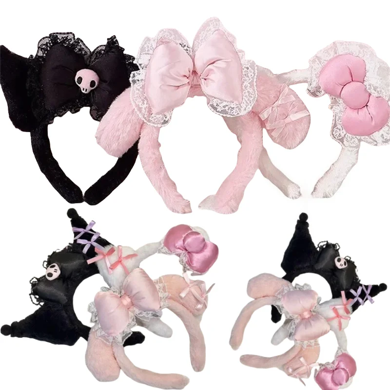 Sweet Fashion Headband Kuromi My Melody Cute Anime Plush Hair Hoop For Girls Princess Style All-match Hair Accessories
Sweet Fashion Headband Kuromi My Melody Cute Anime Plush Hair Hoop For Girls Princess Style All-match Hair Accessories