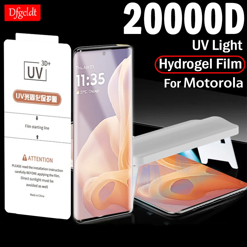 UV Light Curing Hydrogel Film for Motorola Moto G85 S50 Neo S30 X30 Pro X40 X50 Ultra Screen Protector for Edge Plus 2023 2024
UV Light Curing Hydrogel Film for Motorola Moto G85 S50 Neo S30 X30 Pro X40 X50 Ultra Screen Protector for Edge Plus 2023 2024