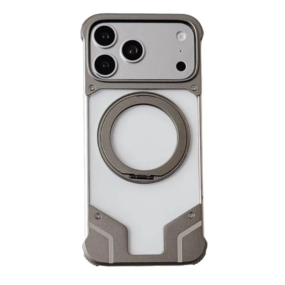 Hot sales Metal Case For iPhone 17 Pro Max / 17 Pro Magnetic Bracket Anti-drop Protection Aluminum Alloy Transparency Cover
Hot sales Metal Case For iPhone 17 Pro Max / 17 Pro Magnetic Bracket Anti-drop Protection Aluminum Alloy Transparency Cover