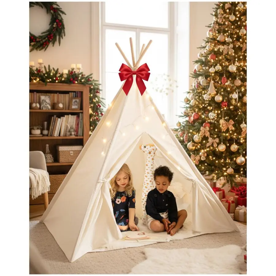 Teepee Tent for Kids with LED Star Lights Toddler Tent amp Reading Corner for Kids, Playhouse Gift, Nursery Decor amp Indoor Pla
Teepee Tent for Kids with LED Star Lights Toddler Tent amp Reading Corner for Kids, Playhouse Gift, Nursery Decor amp Indoor Pla