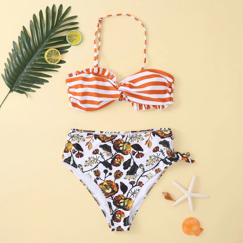 New Sexy Printed High-Waisted Two-Piece Bikini Swimsuit
New Sexy Printed High-Waisted Two-Piece Bikini Swimsuit