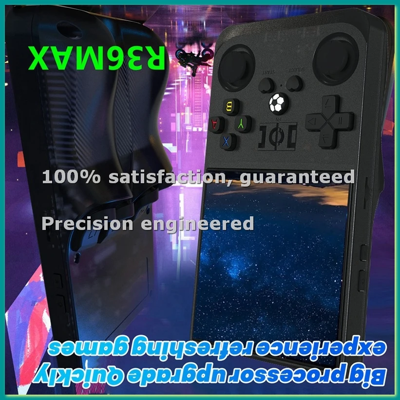 Портативная игровая консоль R36MAX Retro, 64 ГБ, 4,0-дюймовый IPS-экран, портативный карманный видеоплеер, поддержка более 30 эмуляторов A-ABWO
Портативная игровая консоль R36MAX Retro, 64 ГБ, 4,0-дюймовый IPS-экран, портативный карманный видеоплеер, поддержка более 30 эмуляторов A-ABWO