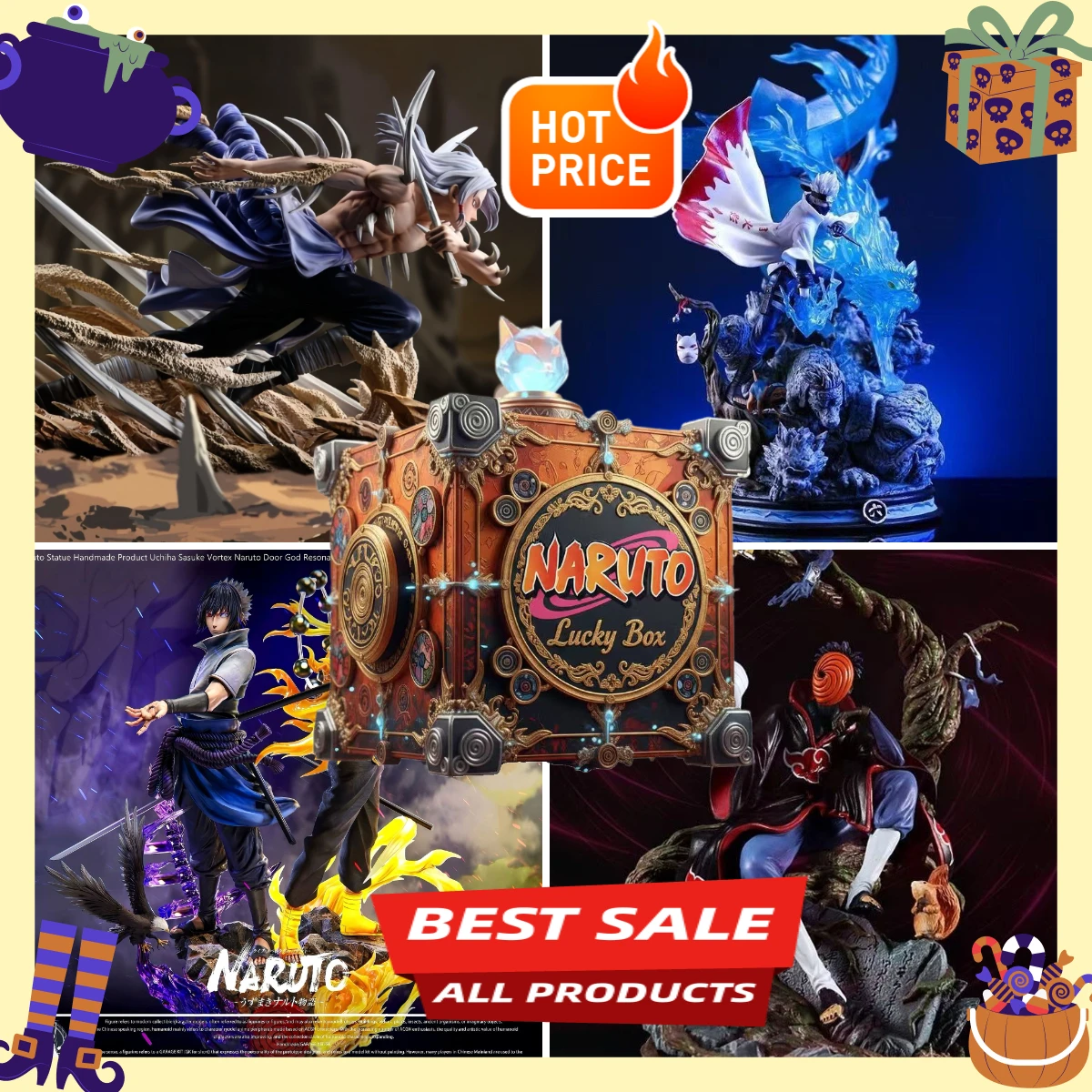 Naruto Anime Mystery Blind Box Random Ninja Characters PVC Dolls Desktop Decor Toy for Kids and Anime Fans
Naruto Anime Mystery Blind Box Random Ninja Characters PVC Dolls Desktop Decor Toy for Kids and Anime Fans