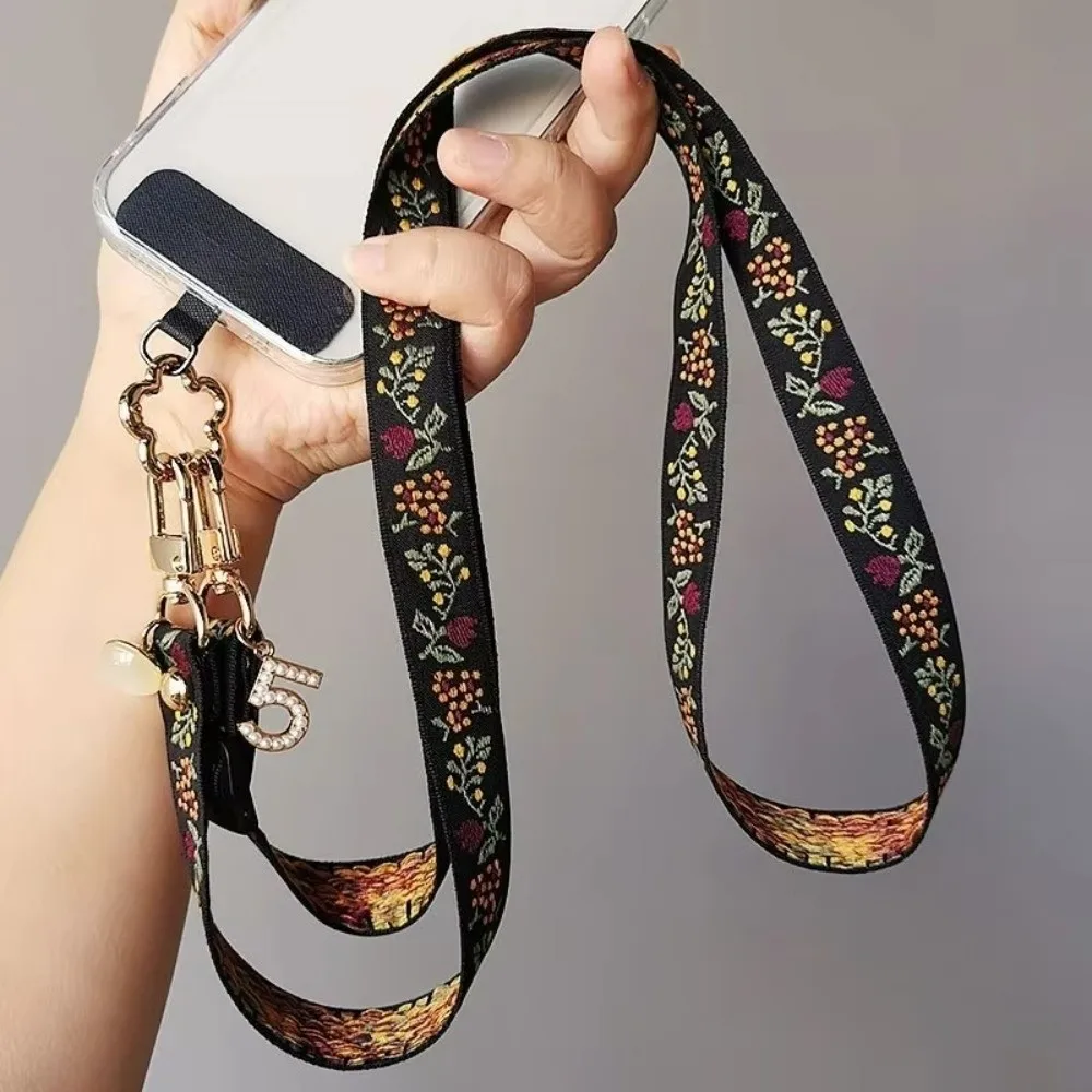 Flower Pattern Embroidery Mobile Phone Lanyard Adjustable Length Multi-Function Neck Bag Lanyard Neck Bag Design
Flower Pattern Embroidery Mobile Phone Lanyard Adjustable Length Multi-Function Neck Bag Lanyard Neck Bag Design