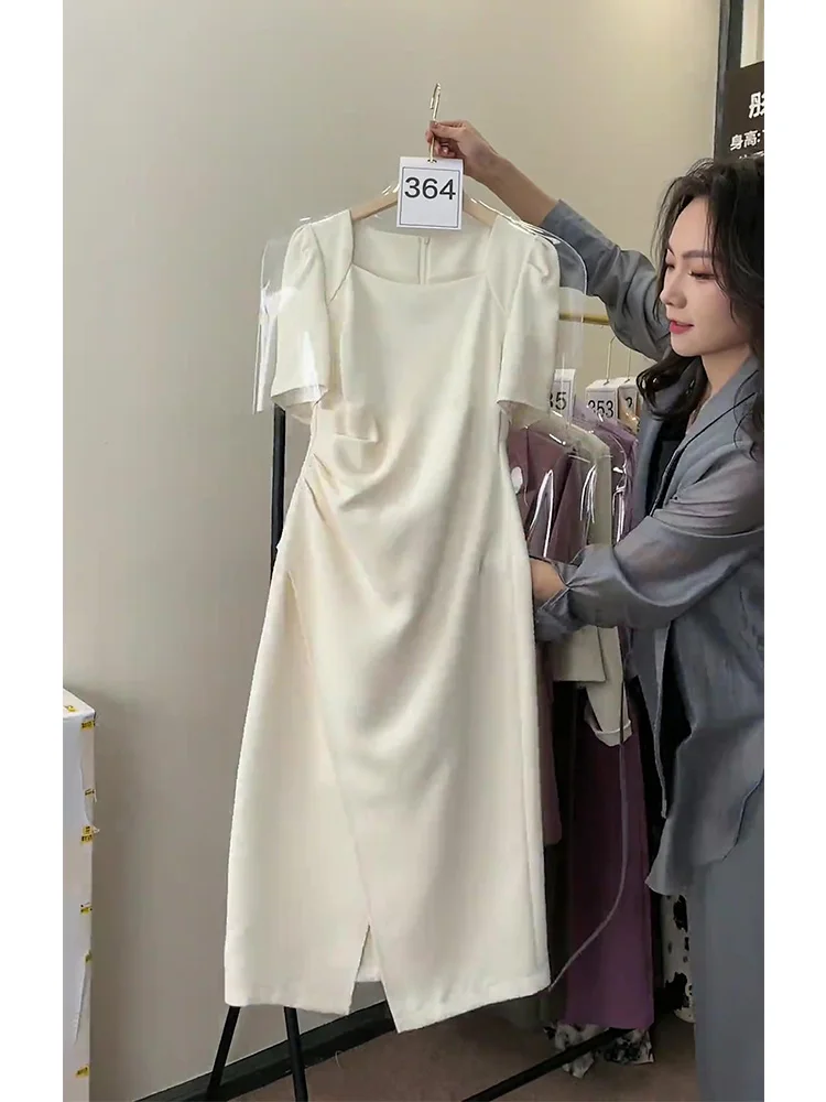 Women's Clothing High-end textured skirt French style white waist dress summer
Women's Clothing High-end textured skirt French style white waist dress summer