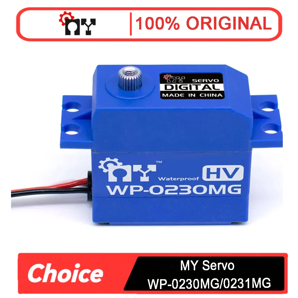 MY Servo WP-0230MG (7.4V 8KG) & 0231MG (6.0V 15KG) - HV DC Motor Digital Waterproof Servo for RC Car Travel & Drift
MY Servo WP-0230MG (7.4V 8KG) & 0231MG (6.0V 15KG) - HV DC Motor Digital Waterproof Servo for RC Car Travel & Drift