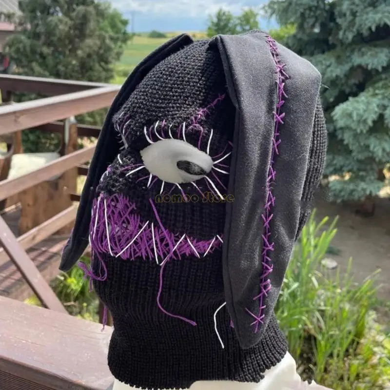 Devil Horn Halloween Knitted Hat Warm Full Face Cover Ski Mask Hat Windproof Balaclava Hat for Men Womens
Devil Horn Halloween Knitted Hat Warm Full Face Cover Ski Mask Hat Windproof Balaclava Hat for Men Womens
