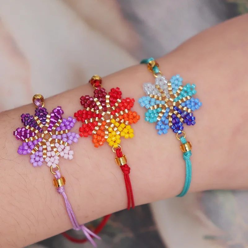 ALIYA Hot selling Item Flower Bracelet for Women Fashion Miyuki Beaded bracelets Handmade Bohemian jewelry Drop shipping
ALIYA Hot selling Item Flower Bracelet for Women Fashion Miyuki Beaded bracelets Handmade Bohemian jewelry Drop shipping