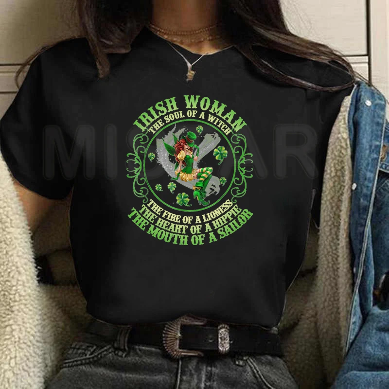 Irish Woman The Soul of A Witch T Shirts Women's Fashion Letter T-Shirt Street Summer Loose Tee Clothing Female Tshirt drop ship
Irish Woman The Soul of A Witch T Shirts Women's Fashion Letter T-Shirt Street Summer Loose Tee Clothing Female Tshirt drop ship