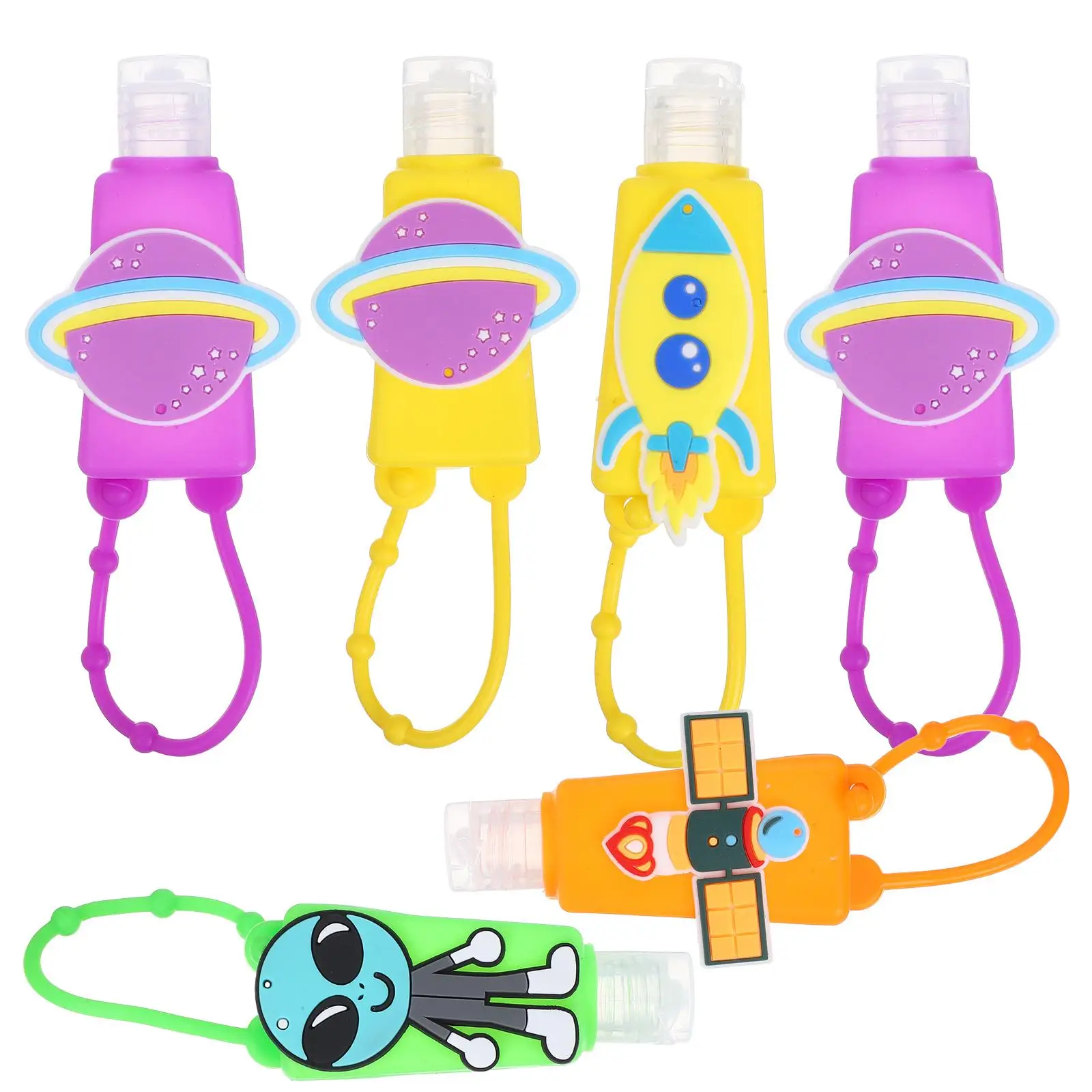 6Pcs Silicone Cover with Bottle Travel Plastic Storage Containers Hand Holder LeakProof KidsFriendly Liquid Containers
6Pcs Silicone Cover with Bottle Travel Plastic Storage Containers Hand Holder LeakProof KidsFriendly Liquid Containers
