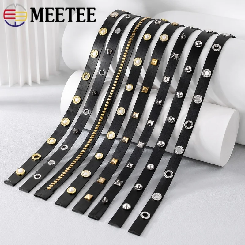 5-20M 10/15/20mm Rivet PU Leather Ribbon with Eyelet Band for Bag Strap Collar Garment Sewing Craft Punk Trim Rope Accessory
5-20M 10/15/20mm Rivet PU Leather Ribbon with Eyelet Band for Bag Strap Collar Garment Sewing Craft Punk Trim Rope Accessory