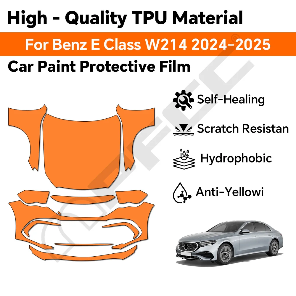 Clear PPF Film for Car 8.5mil TPU Paint Protection Film High Gloss Anti-Scratch For Benz E Class W214 2024 2025 Car Accessory
Clear PPF Film for Car 8.5mil TPU Paint Protection Film High Gloss Anti-Scratch For Benz E Class W214 2024 2025 Car Accessory