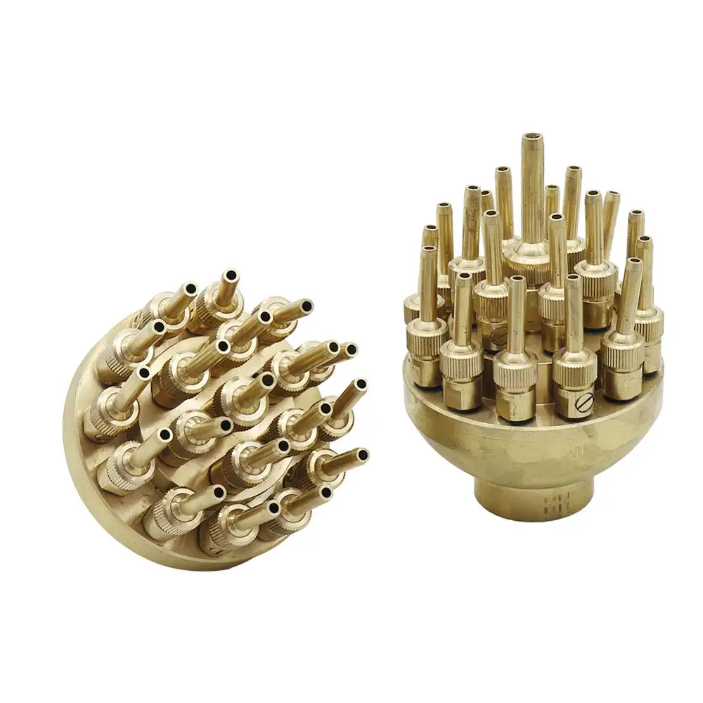 Brass Adjustable 3-Tier Flower Fountain Nozzle Multi-Jet Water Spray Head for Garden Pond Landscape Decoration, 1" / 1.5" / 2"
Brass Adjustable 3-Tier Flower Fountain Nozzle Multi-Jet Water Spray Head for Garden Pond Landscape Decoration, 1" / 1.5" / 2"