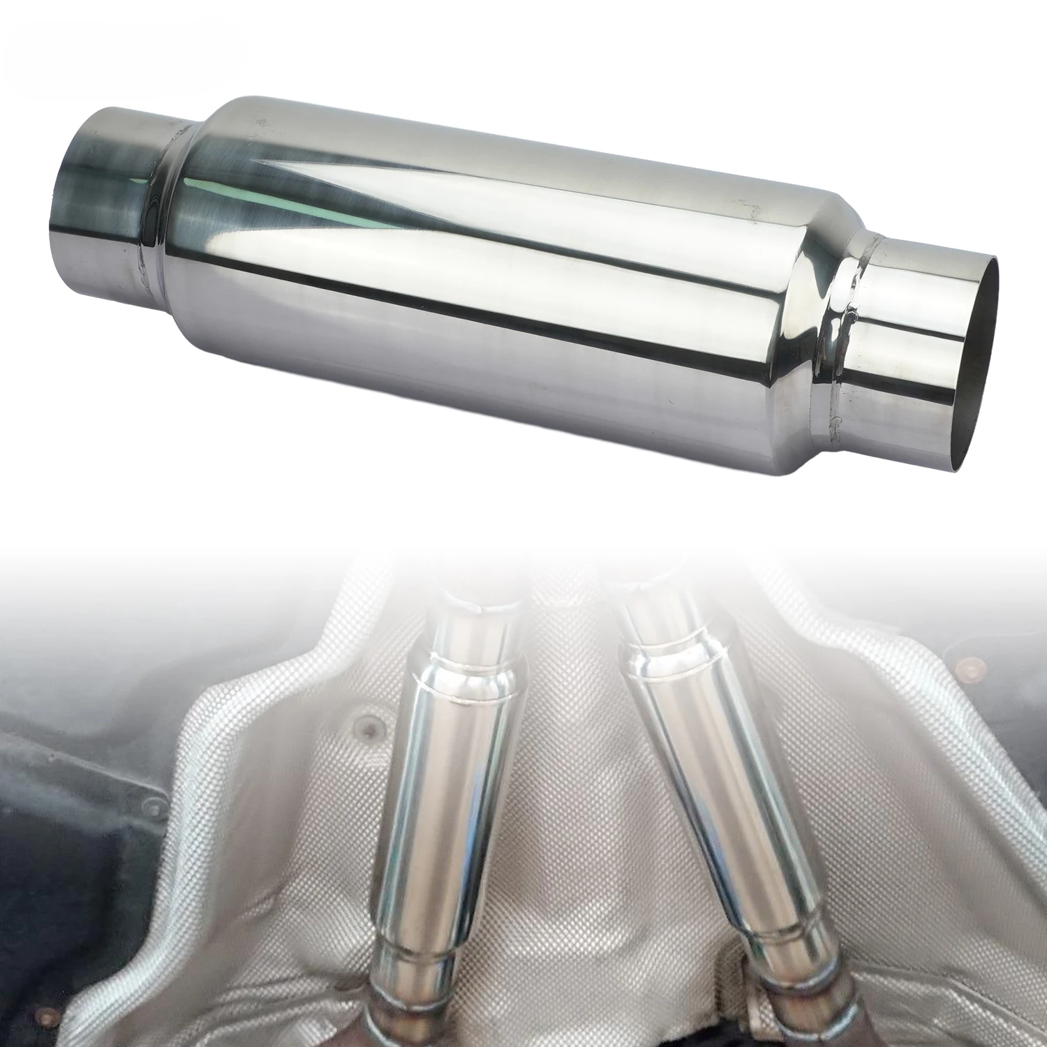 Car Exhaust System Muffler Pipe Silver 51MM 57MM 63MM 76MM Stainless Steel For Sport Racing Accessries Modified Universal Boost
Car Exhaust System Muffler Pipe Silver 51MM 57MM 63MM 76MM Stainless Steel For Sport Racing Accessries Modified Universal Boost