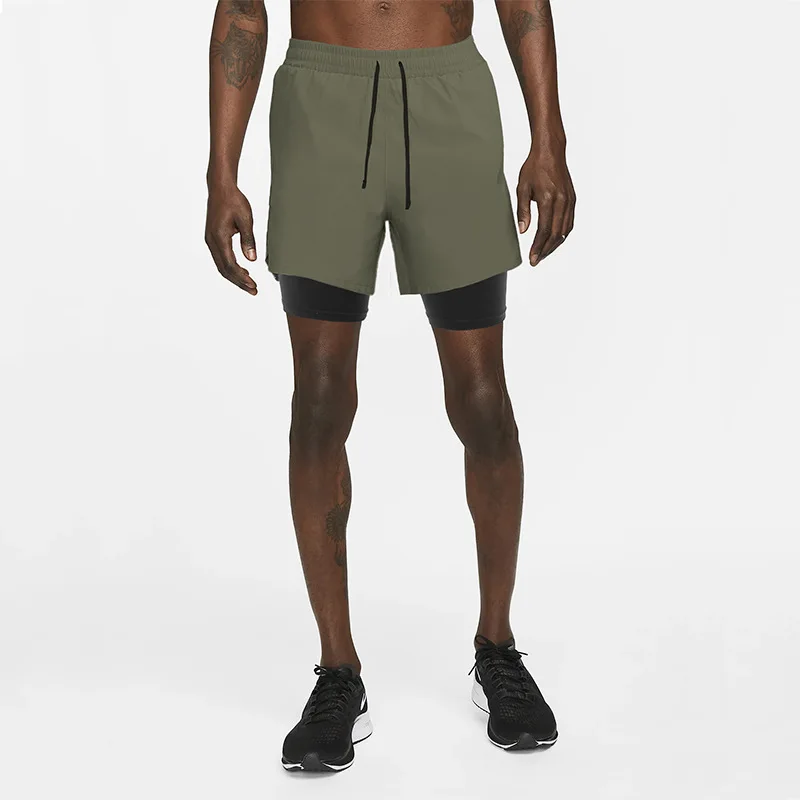 Men's Running Shorts with Built-in Underwear, Quick-Dry Athletic Workout Shorts, Olive Green Sport Shorts for Outdoor Activities
Men's Running Shorts with Built-in Underwear, Quick-Dry Athletic Workout Shorts, Olive Green Sport Shorts for Outdoor Activities