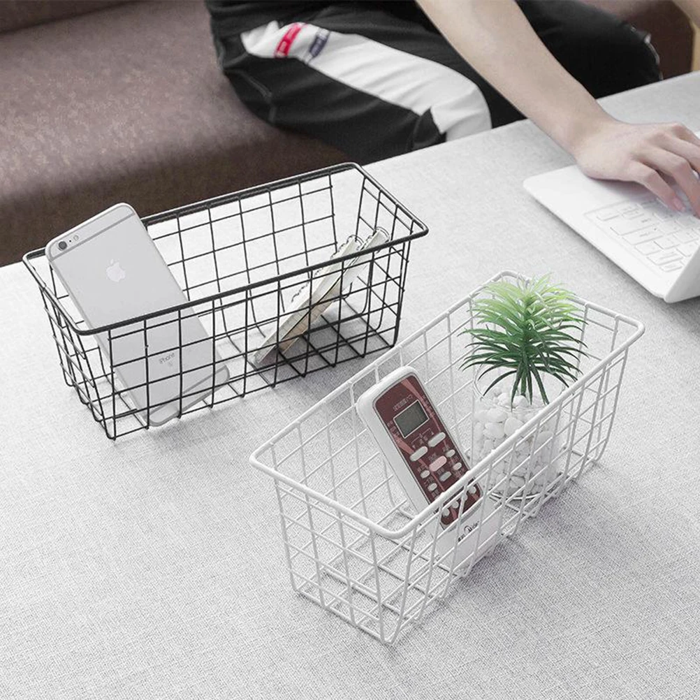 Iron Storage Basket White Wall Mounted Organizer for Bathroom Kitchen Store Food Crafts Cleaning Products Storage Basket
Iron Storage Basket White Wall Mounted Organizer for Bathroom Kitchen Store Food Crafts Cleaning Products Storage Basket