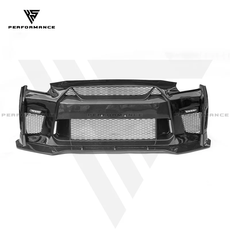 CMST Style Half Carbon Fiber Car Parts Front Bumper With LED Light For Nissan GTR R35 2008-2019 Carbon Bumper Lip
CMST Style Half Carbon Fiber Car Parts Front Bumper With LED Light For Nissan GTR R35 2008-2019 Carbon Bumper Lip