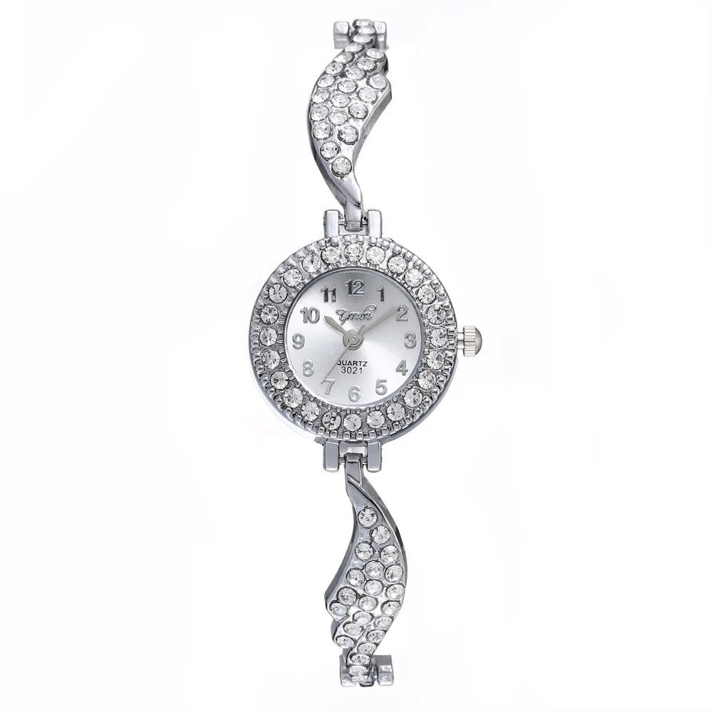 Rhinestone Watch Fashion Bangle Zinc Alloy Wrist Bracelet for Woman Quartz Watches No Fading Oxidation Great Gift
Rhinestone Watch Fashion Bangle Zinc Alloy Wrist Bracelet for Woman Quartz Watches No Fading Oxidation Great Gift