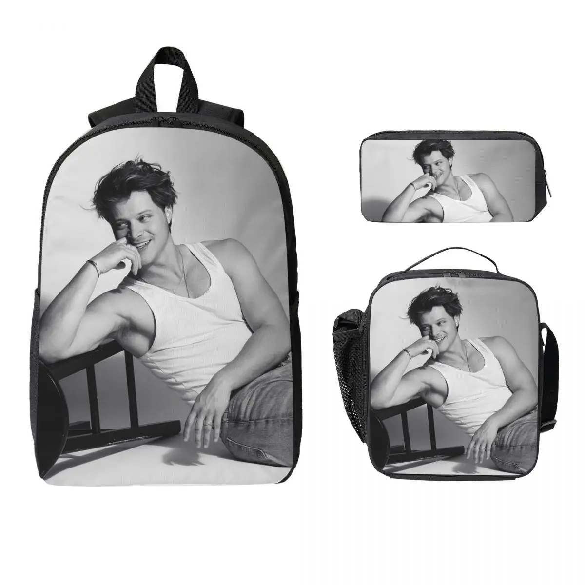 Soft Rudy Pankow JJ Maybank Poster Backpack BookBag School Bag Computer Shoulder Bags 3ps Insulated Lunch Bag Pencil Case
Soft Rudy Pankow JJ Maybank Poster Backpack BookBag School Bag Computer Shoulder Bags 3ps Insulated Lunch Bag Pencil Case