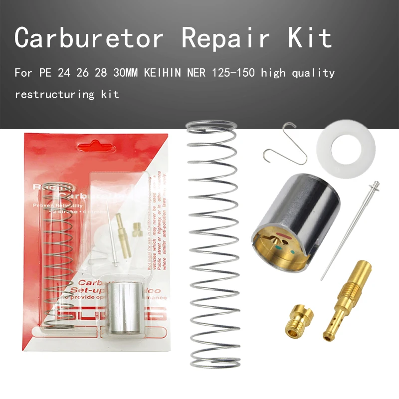 Motorcycle Carburetor Repair Kit for PE 24 26 28 30MM KEIHIN NER 125-150 high quality restructuring kit
Motorcycle Carburetor Repair Kit for PE 24 26 28 30MM KEIHIN NER 125-150 high quality restructuring kit
