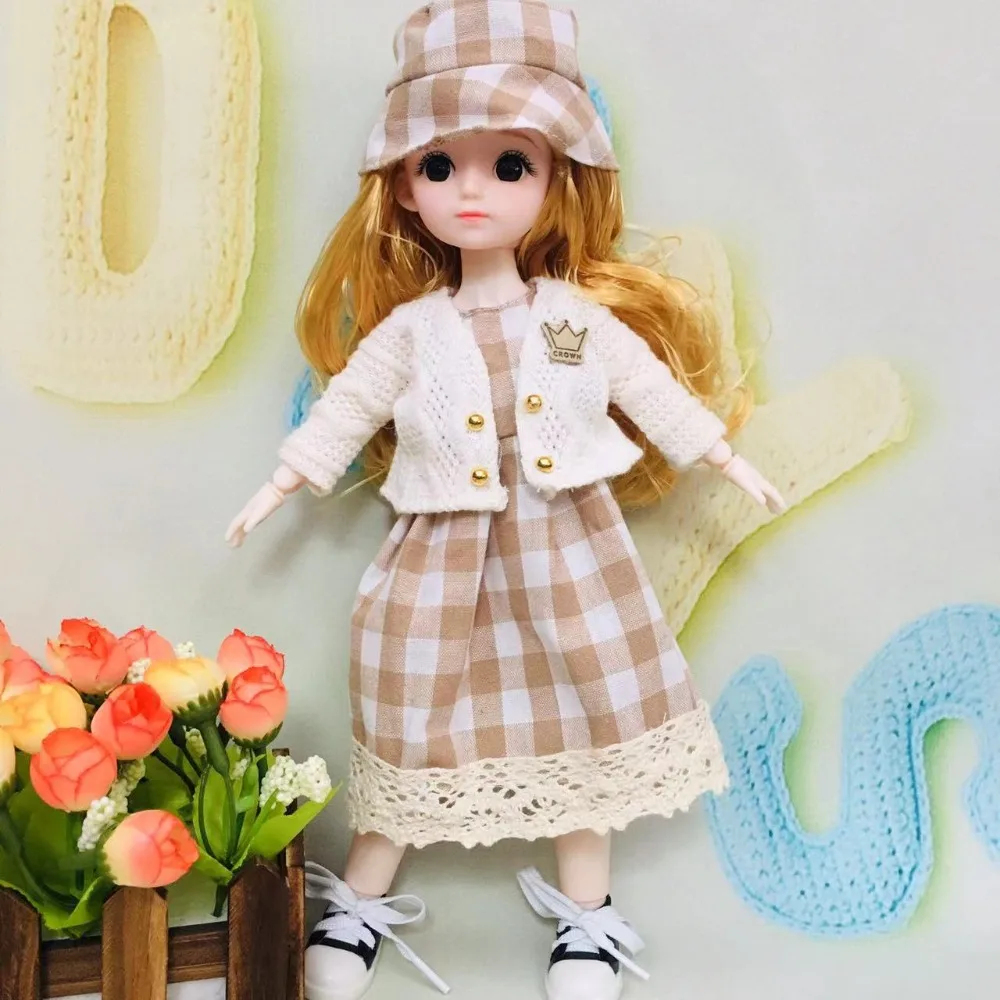 1/6 SD 30cm Bjd Doll with Clothes Attractive Eyes with Wig Make Up Princess Dress Up BJD Dolls Long Hair Ball Jointed
1/6 SD 30cm Bjd Doll with Clothes Attractive Eyes with Wig Make Up Princess Dress Up BJD Dolls Long Hair Ball Jointed