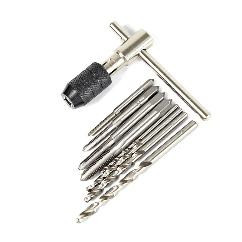 T-type tap reaming hand rack hand tap wrench tap chuck wringer 9-piece set multi-functional combination
T-type tap reaming hand rack hand tap wrench tap chuck wringer 9-piece set multi-functional combination