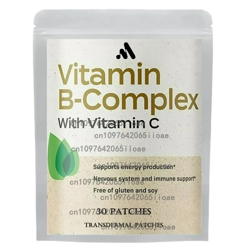 30 Patches Vitamin B Complex with Vitamin C Transdermal Patches Nervous System & Immune Support
30 Patches Vitamin B Complex with Vitamin C Transdermal Patches Nervous System & Immune Support