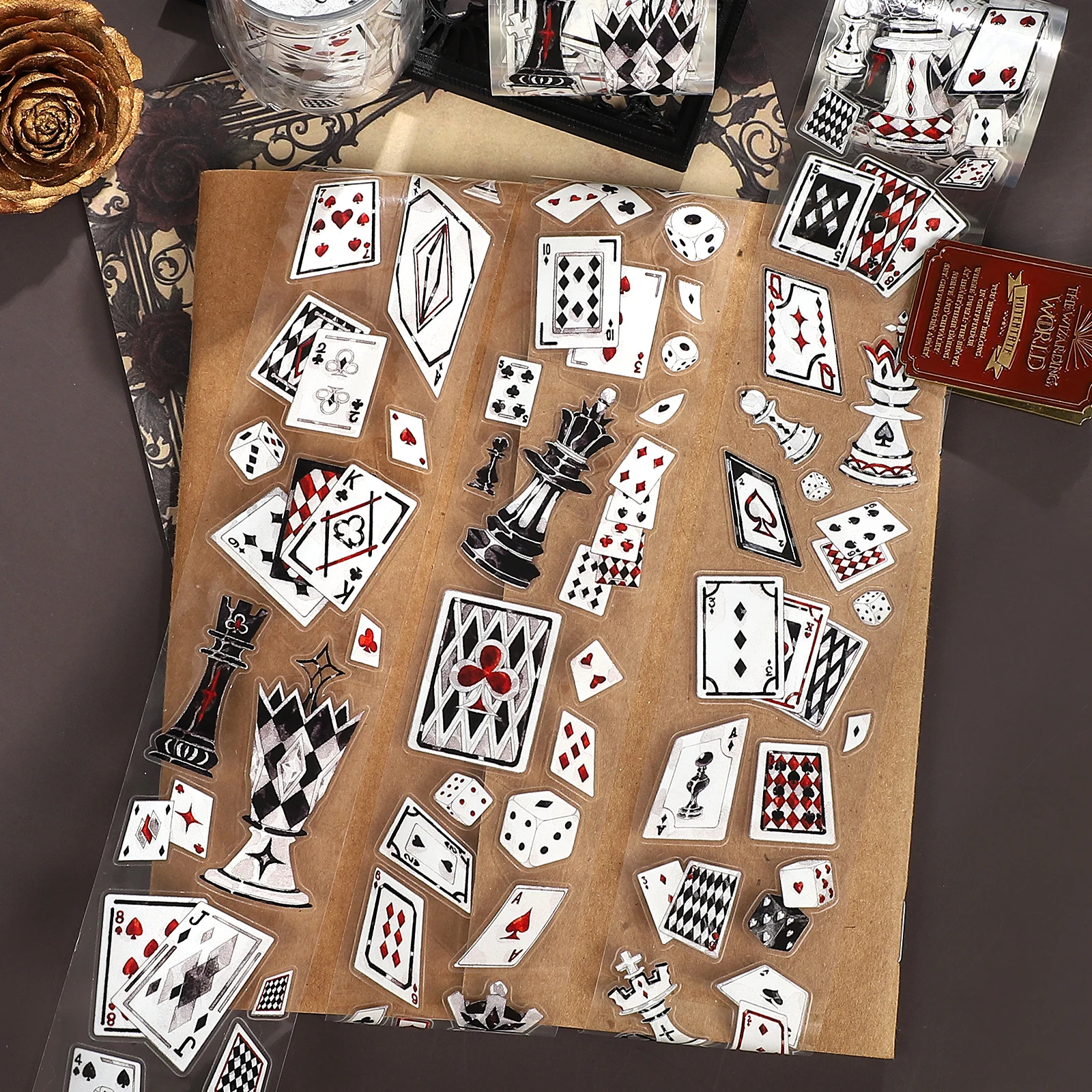 45mm*500cm Vintage Checkmate Cards Landscape PET Tape Creative DIY Journal Material Collage Scrapbook Stationery
45mm*500cm Vintage Checkmate Cards Landscape PET Tape Creative DIY Journal Material Collage Scrapbook Stationery