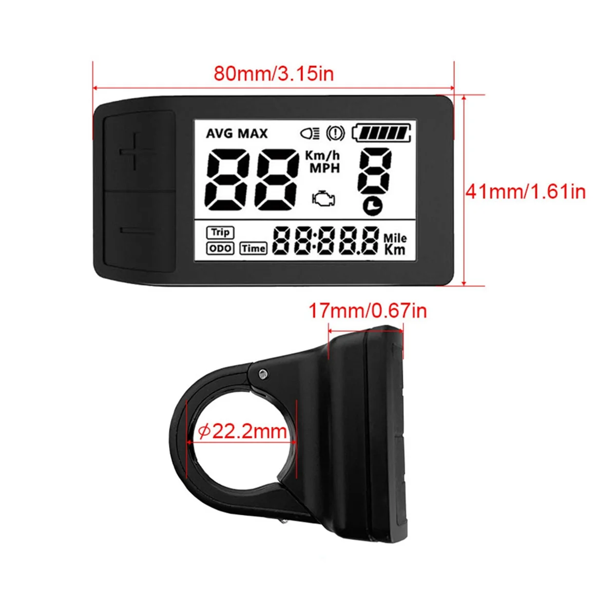 AAA04R Electric Bike 500S Display 0-9 PAS Speed Indicator 24V 36V 48V for BBS01 BBS02 Mid Drive Motor Bicycle Ebike UART Meter
AAA04R Electric Bike 500S Display 0-9 PAS Speed Indicator 24V 36V 48V for BBS01 BBS02 Mid Drive Motor Bicycle Ebike UART Meter