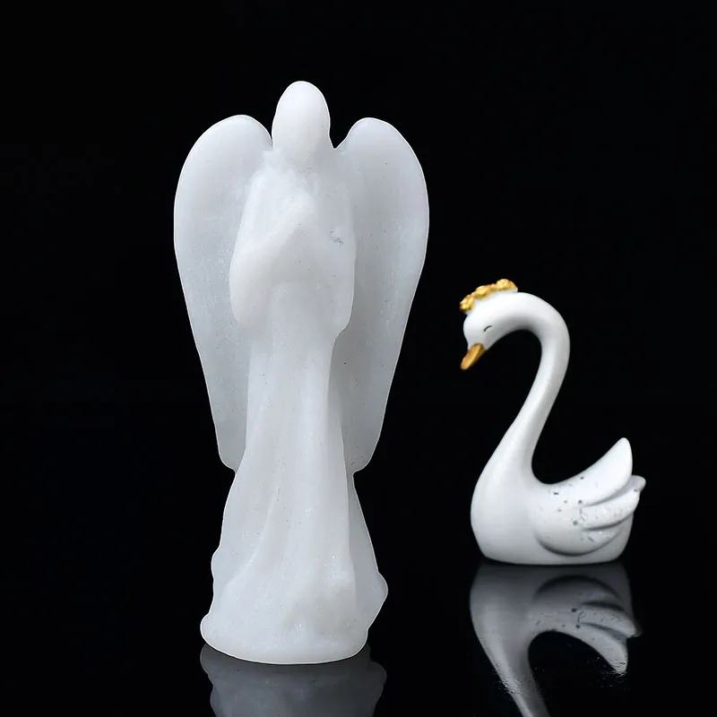 1PC Natural White Marble Carving Angel Crystal Polished Jade Angel Healing Crystal Ornaments Figurine Crafts Christmas DIY Gifts
1PC Natural White Marble Carving Angel Crystal Polished Jade Angel Healing Crystal Ornaments Figurine Crafts Christmas DIY Gifts