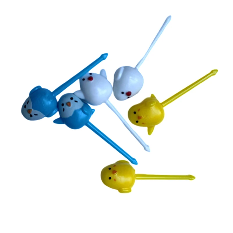 6pcs/set Mini Cartoon Chick Fruit Fork Kids Snack Dessert Pick Cake Bento Lunches Party Decoration Cute Forks
6pcs/set Mini Cartoon Chick Fruit Fork Kids Snack Dessert Pick Cake Bento Lunches Party Decoration Cute Forks