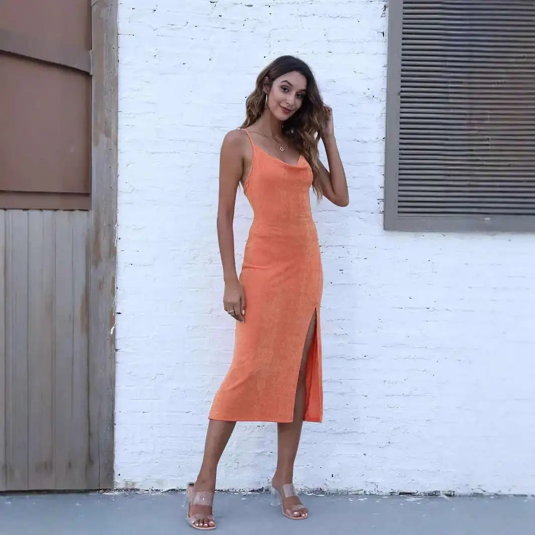 Fashion 2025 Women's Spring New Style Elegant and Sexy Smooth Knitted Split Strap Dress 2025 Summer Dress Robe Vestido Women
Fashion 2025 Women's Spring New Style Elegant and Sexy Smooth Knitted Split Strap Dress 2025 Summer Dress Robe Vestido Women