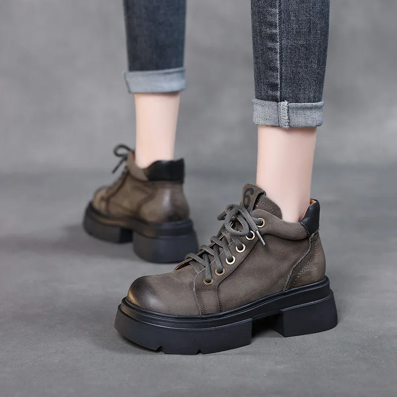 Women Leather Boots Gray Casual Low Heels Ankle Boots for WOmen Handmade Genuine Leather Women Knight Boots Sale Brand 2023
Women Leather Boots Gray Casual Low Heels Ankle Boots for WOmen Handmade Genuine Leather Women Knight Boots Sale Brand 2023