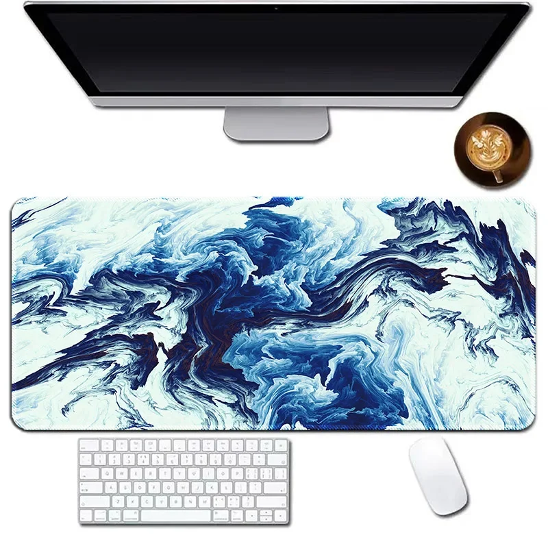 Oversized Gaming Desk Mat Glacier Marble and Mouse Pad Design with Non-slip Rubber Base and Smooth Surface for PC Office Gamers
Oversized Gaming Desk Mat Glacier Marble and Mouse Pad Design with Non-slip Rubber Base and Smooth Surface for PC Office Gamers
