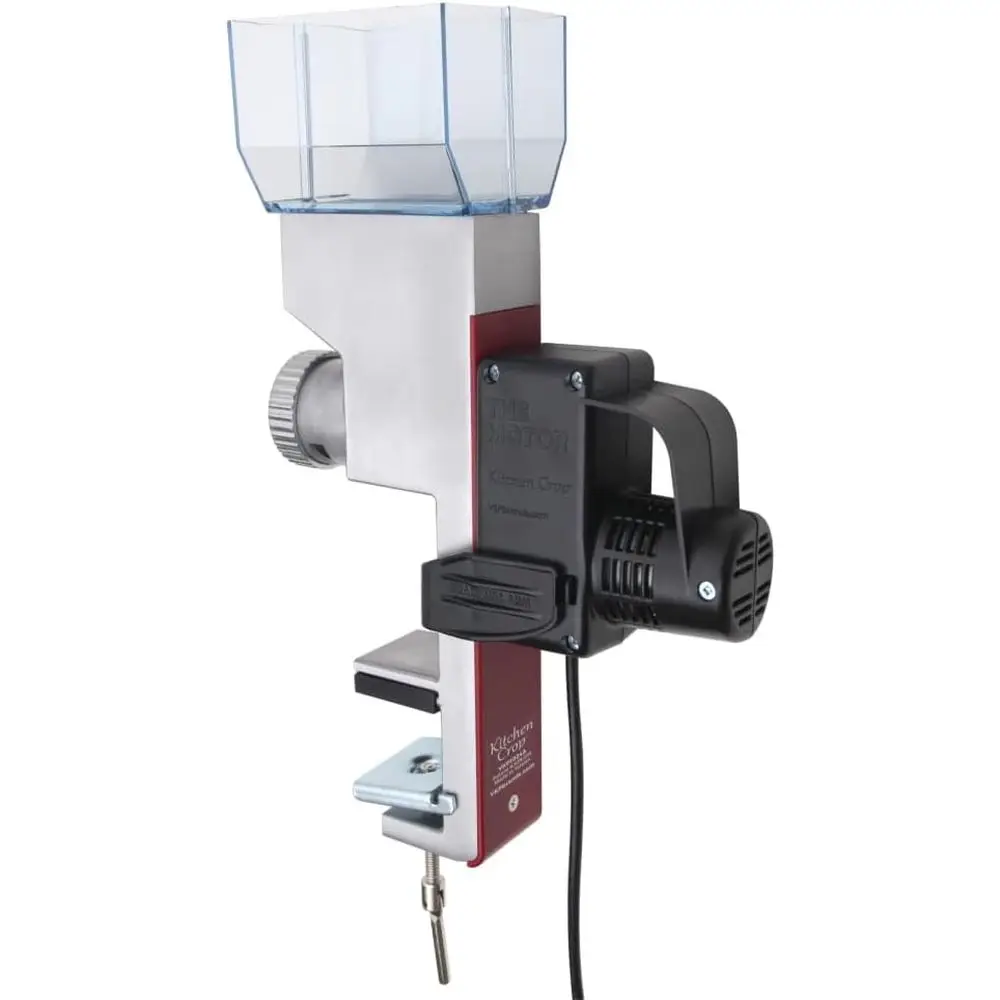 Grain Mill Wheat lour Grinder, StainlSteel Metal Burrs (Deluxe Grain Mill + The Motor)
Grain Mill Wheat lour Grinder, StainlSteel Metal Burrs (Deluxe Grain Mill + The Motor)