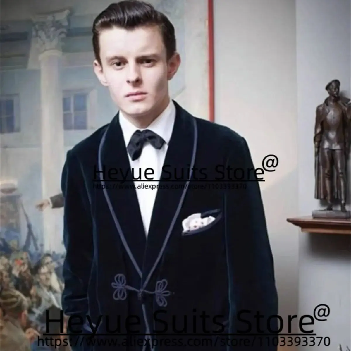 Custome Royal Blue Wedding Man and Child Suits Slim Velvet Groom Formal Tuxedos Prom 2Pcs Sets Elegant Male Blazer Costume Homme
Custome Royal Blue Wedding Man and Child Suits Slim Velvet Groom Formal Tuxedos Prom 2Pcs Sets Elegant Male Blazer Costume Homme