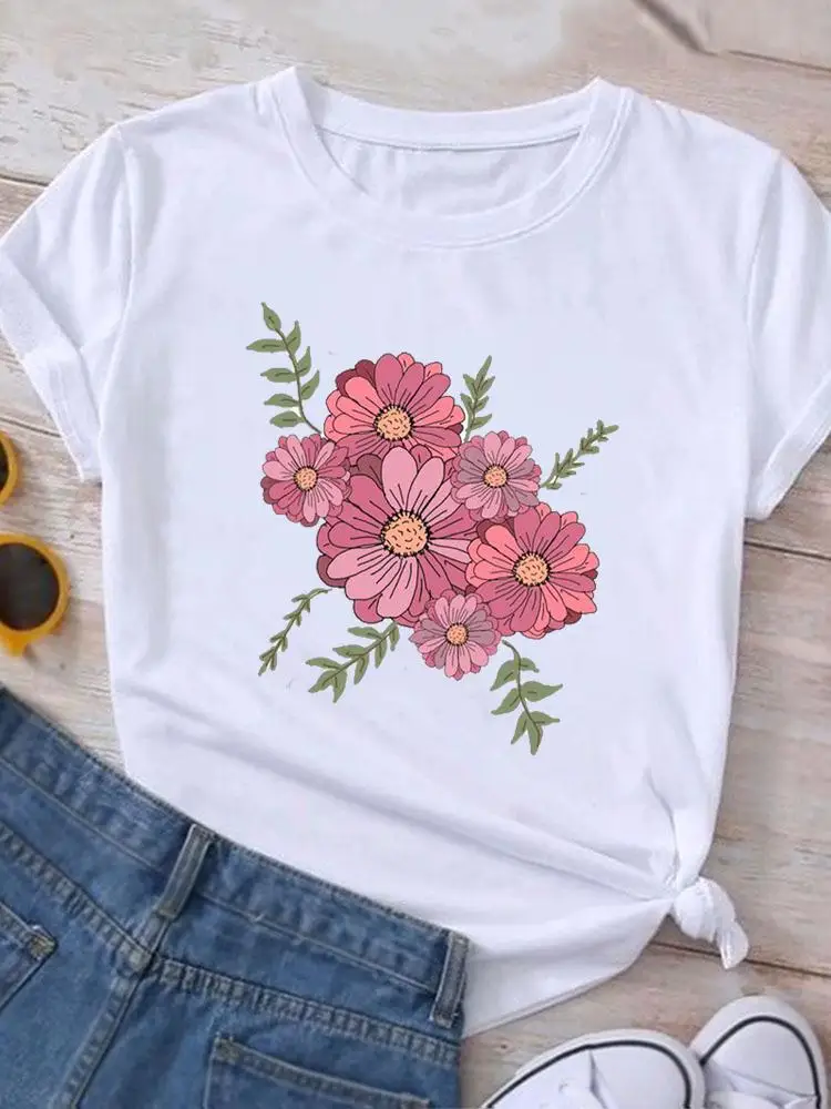 Print Fashion Sweet Flower New 90s Casual Clothing Summer Graphic T Shirt Short Sleeve Women Clothes Tee T-shirt Female Top
Print Fashion Sweet Flower New 90s Casual Clothing Summer Graphic T Shirt Short Sleeve Women Clothes Tee T-shirt Female Top