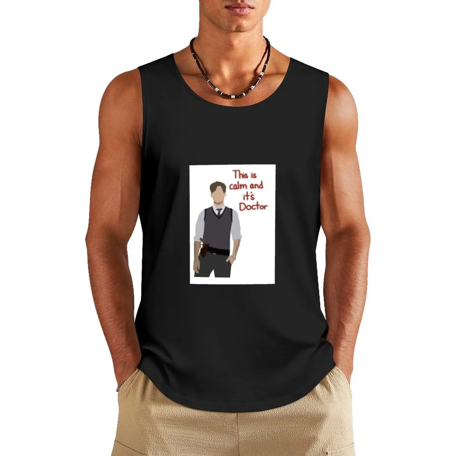 This is calm and it’s Doctor Tank Top gym clothes men cute tops Men's clothes luxury style gym t-shirts
This is calm and it’s Doctor Tank Top gym clothes men cute tops Men's clothes luxury style gym t-shirts