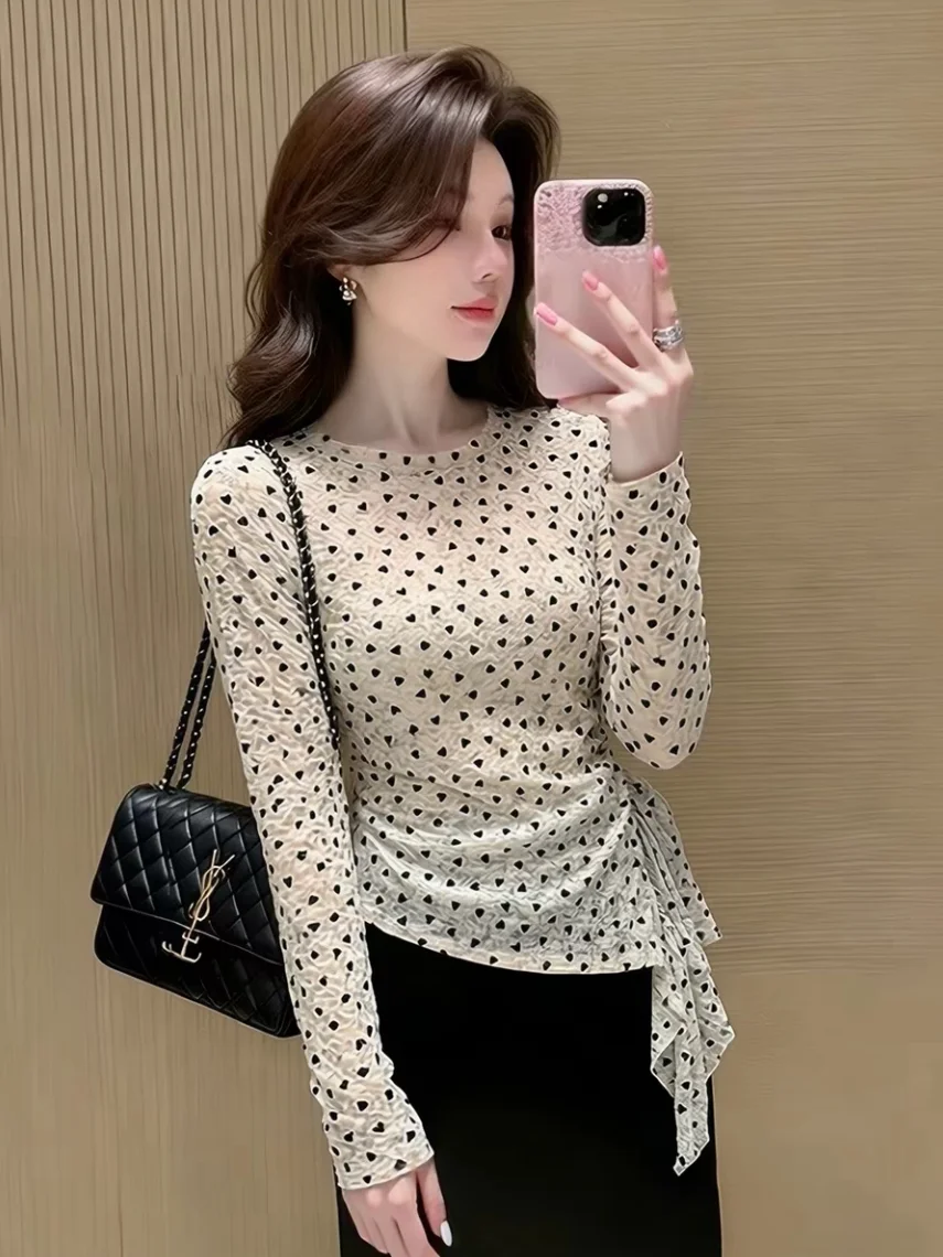 Summer Style Long Sleeve T-Shirt Women's Lightweight Printed Asymmetrical Design Commute Korean Style Silk Fabric Sunshade Co...
Summer Style Long Sleeve T-Shirt Women's Lightweight Printed Asymmetrical Design Commute Korean Style Silk Fabric Sunshade Co...