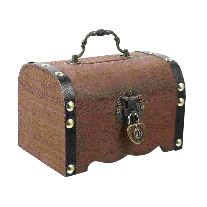 Wooden Coin Money Box Large Storage Living Room Bank Treasure Vintage Piggy Bank Decorative Lock Trunk Boxes Money Decoration
Wooden Coin Money Box Large Storage Living Room Bank Treasure Vintage Piggy Bank Decorative Lock Trunk Boxes Money Decoration
