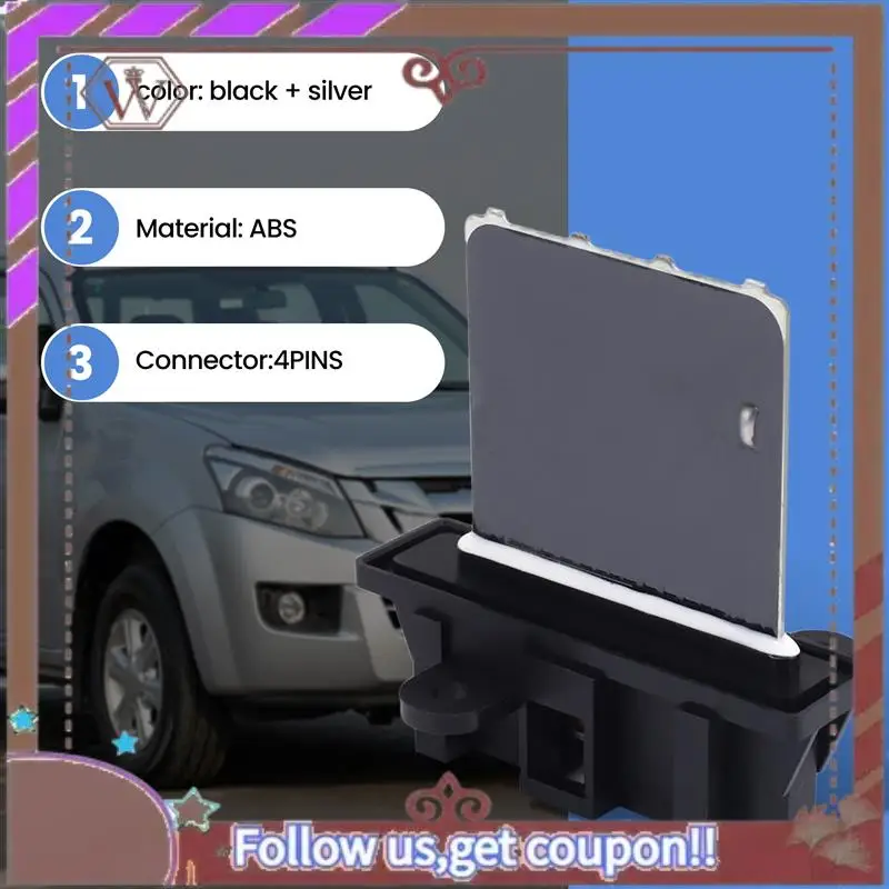 A57E-Fits For 02-12 Isuzu Rodeo D-Max 01-14 Nissan X-Trail Blower Motor Fan Resistor 8-98049394-0 New
A57E-Fits For 02-12 Isuzu Rodeo D-Max 01-14 Nissan X-Trail Blower Motor Fan Resistor 8-98049394-0 New